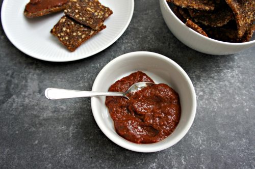 Rød pesto - Opskrift på hjemmelavet tomatpesto med soltørrede tomater