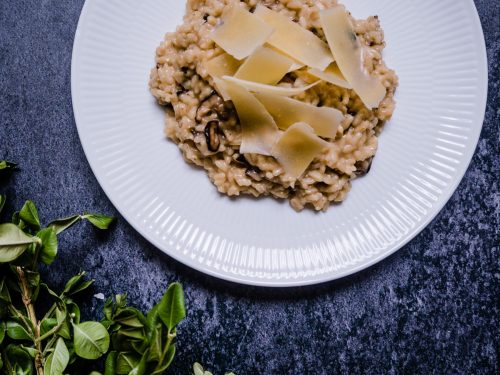 Svamperisotto - Opskrift på cremet svampe risotto med parmesanost